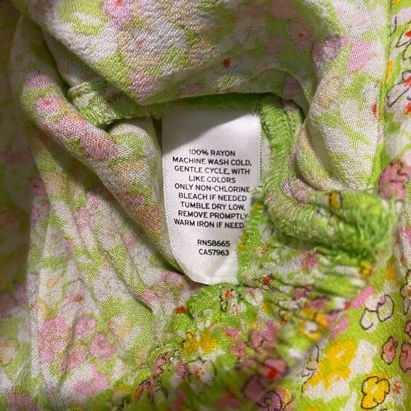 Nordstrom BP Green Hannah Kate Surplice V-Neck Crop Top Small NWT - Picture 14 of 15